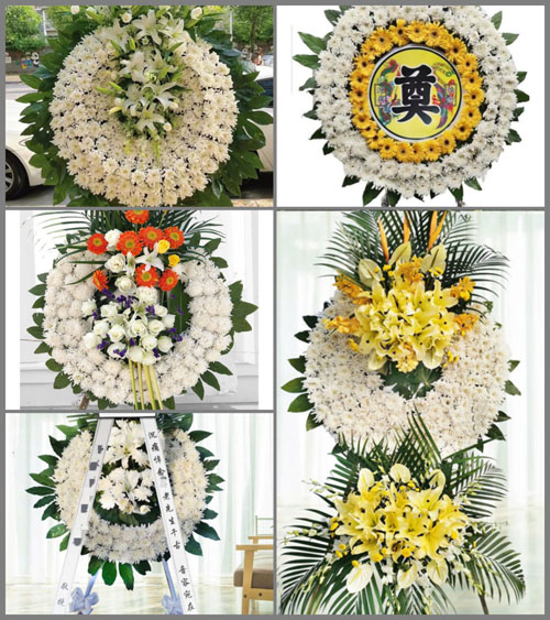 河南南阳新野县樊集乡骆庄村花圈速递